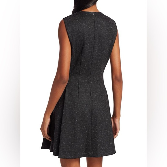 Theory Sleeveless Sparkle Seamed A-Line Dress - Picture 2 of 13